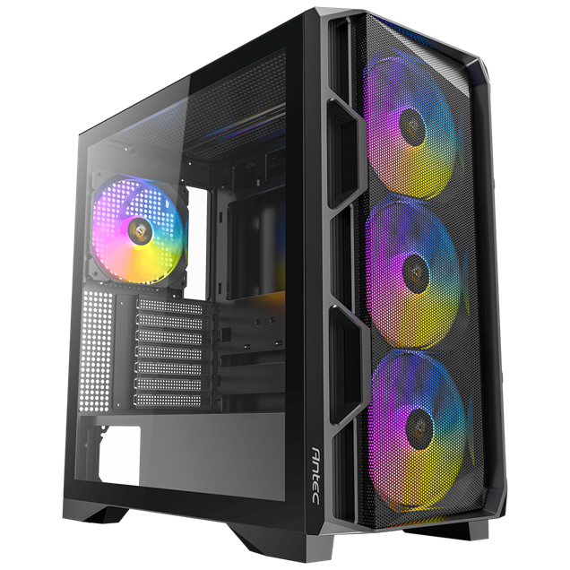 Antec Antec AX1000 ARGB Mid-Tower Gaming PC Case, Full M Mid Tower Case - Black 